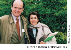 Olivier et Patricia de NERVAUX-LOYS, propri�taires du Domaine de Courson